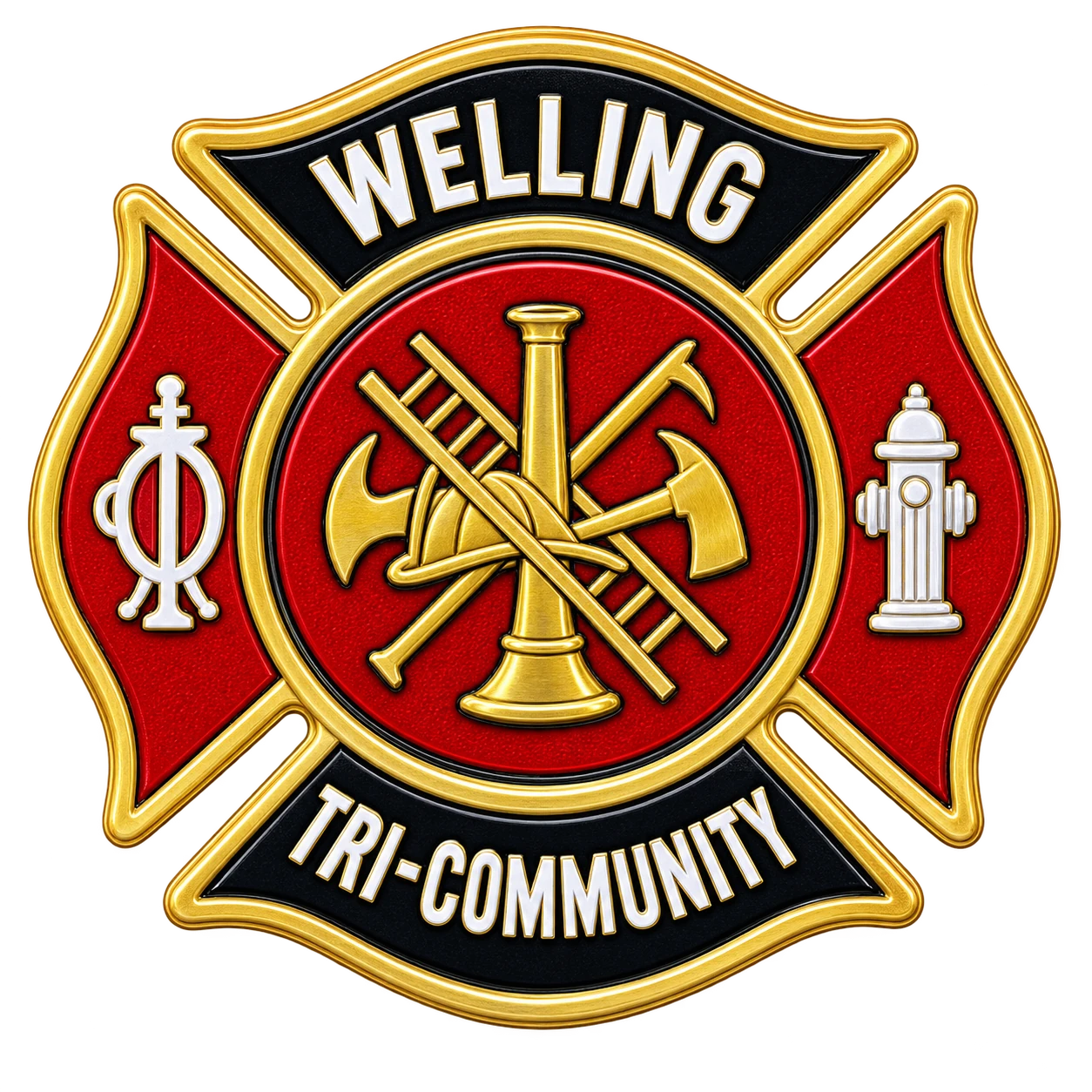 Welling Tri-Community Fire Department badge